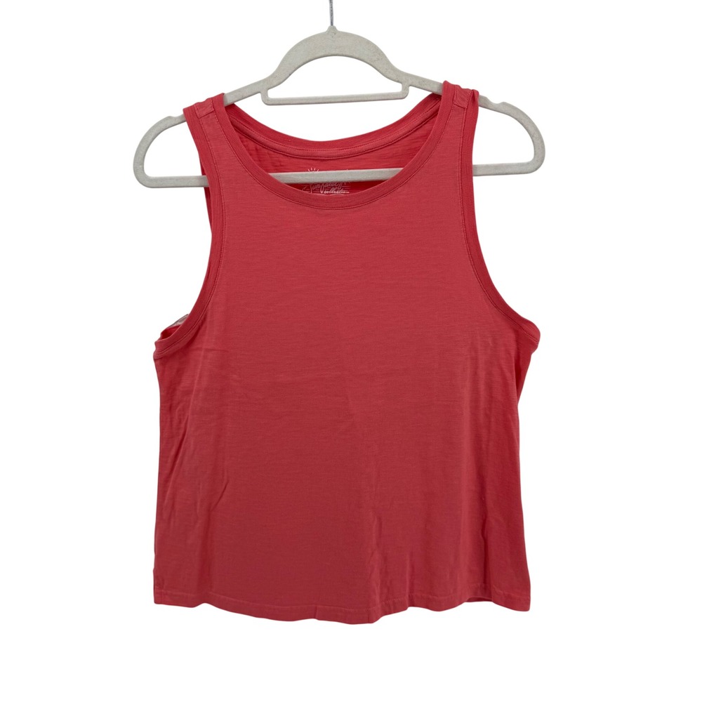 Southern Tide Sun Farei Collection Tank Top Coral Pink Cotton Sleeveless M
